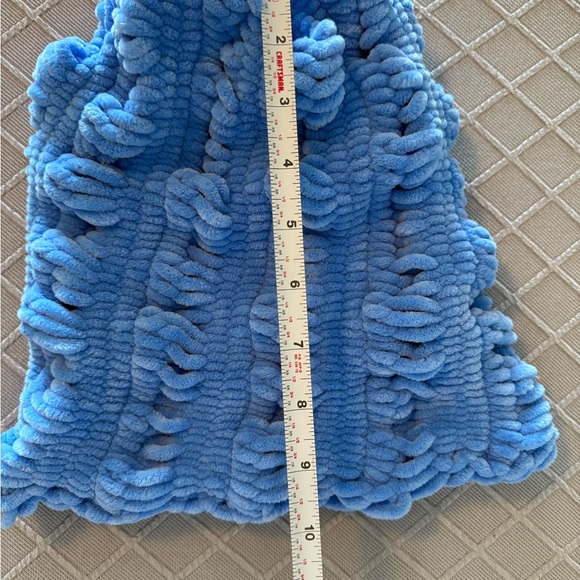 ScottyB Collection Plush Shadow Blue, Slouch Beanie in Chenile - Picture 14 of 14